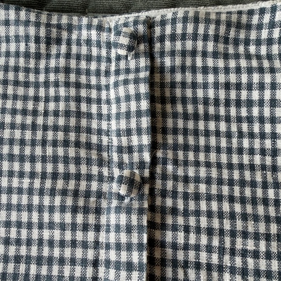 Reformation Andi Linen Maxi skirt in Slate Check, size 4 - Picture 6 of 8